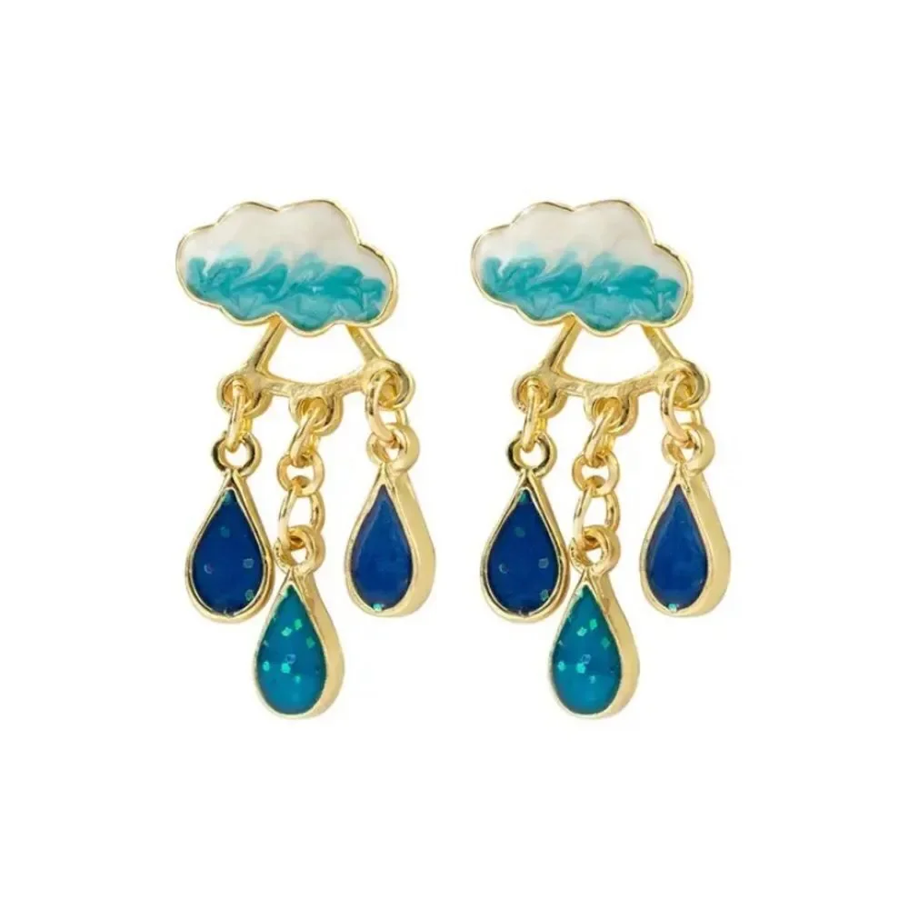 ✨🆕✨🌧️ Cute Rainy Cloud Tassel Earrings 🌧️ ✨
